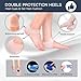 3 Pairs Heel Cups, Professional Reusable Plantar Fasciitis Inserts Pads, Gel Heel Cushion, Silicone Heel Protectors, Great for Plantar Fasciitis, Achilles Tendinitis & Heel Sore, for Women & Men