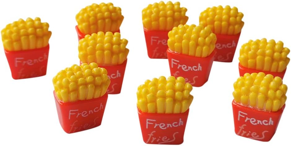 AMOBESTER Miniature Food French Fries Dollhouse Decoration Kitchen Accessories