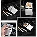 LORWING Cigarette Case King Size Aluminium for Whole Package Cigarettes 20pcs Anti-Collision Splash Proof and Scratch Resistant (Silver)