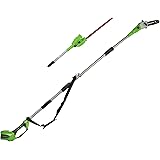 Greenworks 40V 8.5 inch Cordless Pole Saw with Hedge Trimmer Attachment, Battery Not Included PSPH40B00