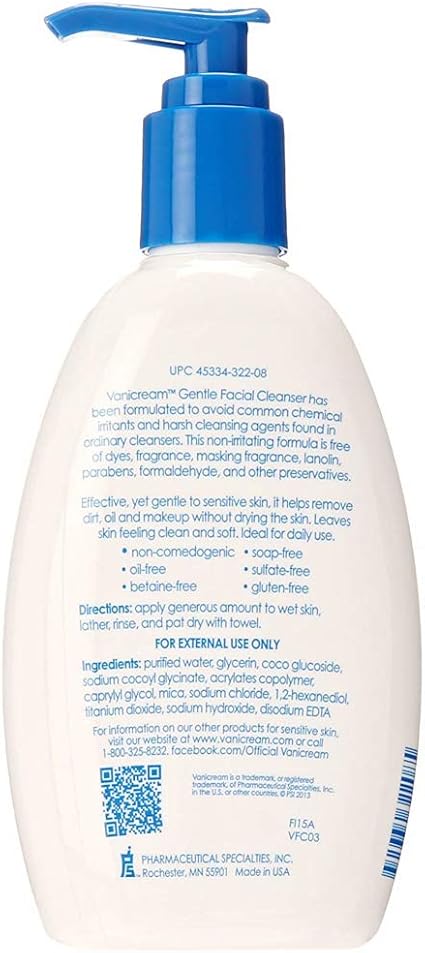 vanicream gentle facial cleanser amazon