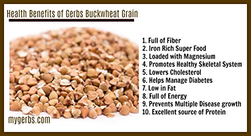 Buckwheat Grain by Gerbs - 1 LB - Top 12 Food Allergen Friendly & NON GMO – Vegan & Kosher – Product of USA - Thumbnail 2