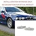 TopPick Sidemarker Lights FOR BMW E39 5-Series 1997-2003 Clear/Chrome FIT OEM REPLACEMENT 63142496299-C2