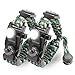 LeMotech 21 in 1 Adjustable Paracord Survival Bracelet, Tactical Emergency Gear Kit Includes SOS LED Flashlight, Bigger Compass, Thermometer, Rescue Whistle and Fire Starter - Outdoor Hiking Camping