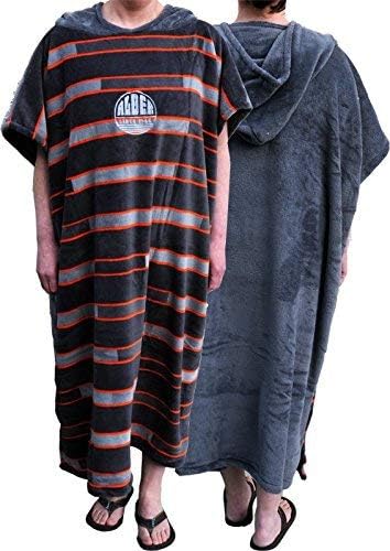 Alder Towel Changing Robe Poncho - Features Large Hood - Perfect for Beach Days, Surfing, Swimming, Watersport Activities, Diving, Camping, Festivals, Showering - Adults and Junior Sizes
