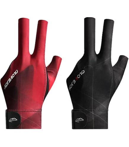 Zxjoy Gants De Billard 3 Doigts - Lot De 3 Pour Main Gauche - Nylon Confortable