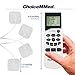ChoiceMMed Portable TENS Unit - Electronic Pulse Massager - Muscle Stimulator Machine for Women and Men - EMS Electrotherapy Muscle Stimulator - 4 Pads - Electronic Pulse Stimulator