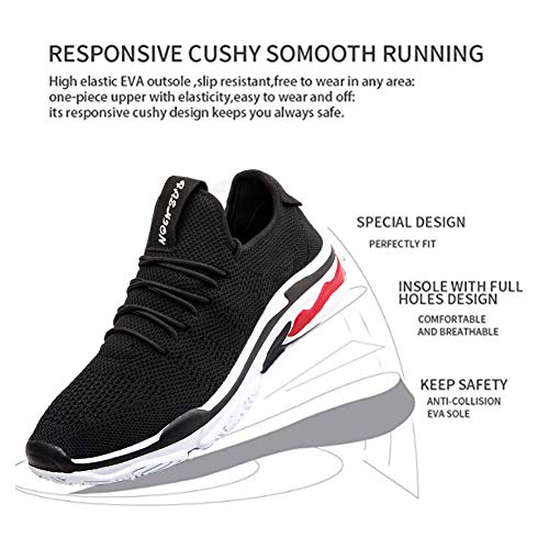 image for STEELEMENT. Men's Walking Shoes Flyknit Running Shoes Casual Athletic 