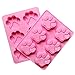 ChillaX SET OF 2 Reusable Silicone Molds for Freezing and Baking, Cake Molds, Candy Molds, Ice Molds Tray, Pudding and Jelly Molds