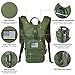 Tactical MOLLE Hydration Pack Backpack 900D with 2L Leak-Proof Water Bladder, Keep Liquids Cool for Up to 4 Hours, Outdoor Daypack for Cycling, Hiking, Running, Climbing, Hunting, Green+Flag Patch