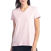 Fishers Finery Women's Ecofabric Short Sleeve V-Neck Tee; Relaxed Fit