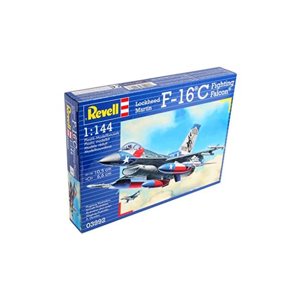 Revell Modellbausatz Flugzeug 1:144 - Lockheed Martin F-16C Fighting Falcon im Maßstab 1:144, Level 4, originalgetreue… – Bild 8