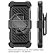 iPhone 6 Battery Case, [Apple MFI certified] Beetle Sport Power Pack Apple iPhone 6 4.7 Inch External Battery charger Case with Holster and Three Changeable Bumpers [Rugged Slim Protection] (Lightning Connector Output, MicroUSB Input) (Black/Black)