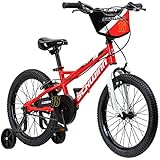 Schwinn Koen Boys Bike for Toddlers and Kids, 18-Inch Wheels, Red