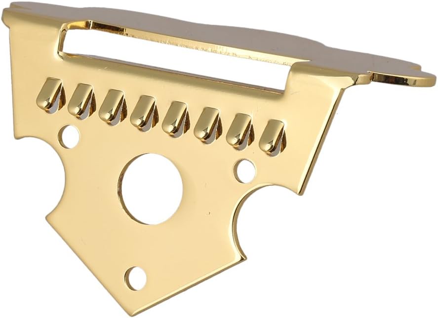 Lovermusic 6x5cm Gold Zinc Alloy Mandolin Tailpiece Parts for 8 String Mandolin Guita