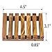 Awpeye 4 Pieces Bathroom Natural Wooden Soap Case Holder, Hand Craft Bathtub Shower Dish Accessories