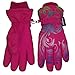 N'Ice Caps Girls Waterproof Thinsulate Fashion Design Winter Snow Ski Gloves