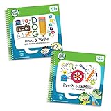 LeapFrog LeapStart Level 2 Pre-Kindergarten Activity Book Bundle with Read and Write, Pre-K STEM
