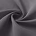 RYB HOME 100% Blackout Lined Curtains 84 inch Length, 2 Layer Soundproof Drapes Energy Smart Living Room Window Treatment, W 52 x L 84 inches, Grey, 1 Pair