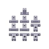Eowpower 10 Pieces SK8 8 mm Linear Rail Shaft Guide