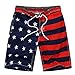 VICKVI Boys' Fashion Flag Custom board Shorts (2colors)