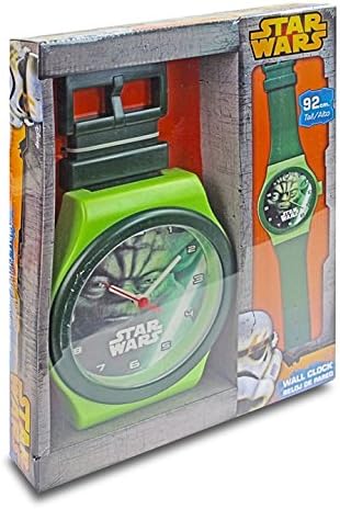 Brand New Boys Disney Star Wars Yoda Green Jumbo Watch Wall Clock