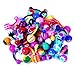 BodyJ4You 100PC Belly Button Rings Banana Barbells 14G Bioflex Plastic Bar Mix Color Body Jewelry