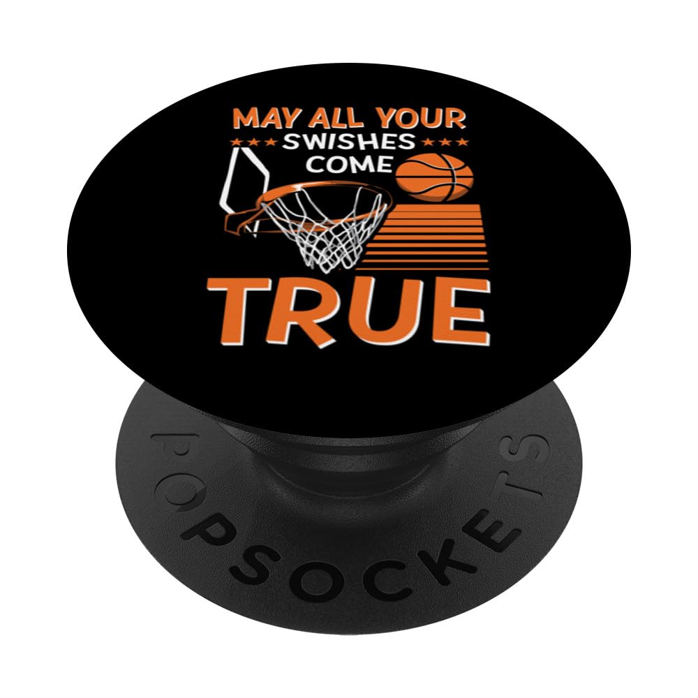 Basketball Swishes Basketball Player Basketballer Team Sport PopSockets Swappable PopGrip
