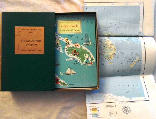 Download Around the World Program with World Map - Included books on: Venezuela, Burma, Virgin Islands and Japan - American Geographical Society