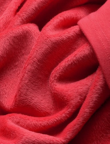 NEARKIN (NKNKWTT791 Women Soft Fleece Lined Comfy Slim Cut Upturned Collar Zipup Tshirts HOTPINK US S(Tag Size M) - Thumbnail 4