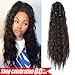 AMELI Kinky Straight Synthetic Ponytail Clip in Hair Extensions One Piece Soft Silky for Women Fashion and Beauty (20inch-Claw, 2(Natural Black))