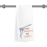 CVYW Spaghetti Lover Gifts Funny Food Kitchen Towels Dish Towels for Kitchen Drying Dishes Drying Cloth Bathroom