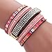 Susenstone Women Bohemian Bracelet Woven Braided Handmade Wrap