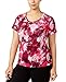 Nike Women's Plus Size Dry Miller Running Shirt (True Berry, 2X)