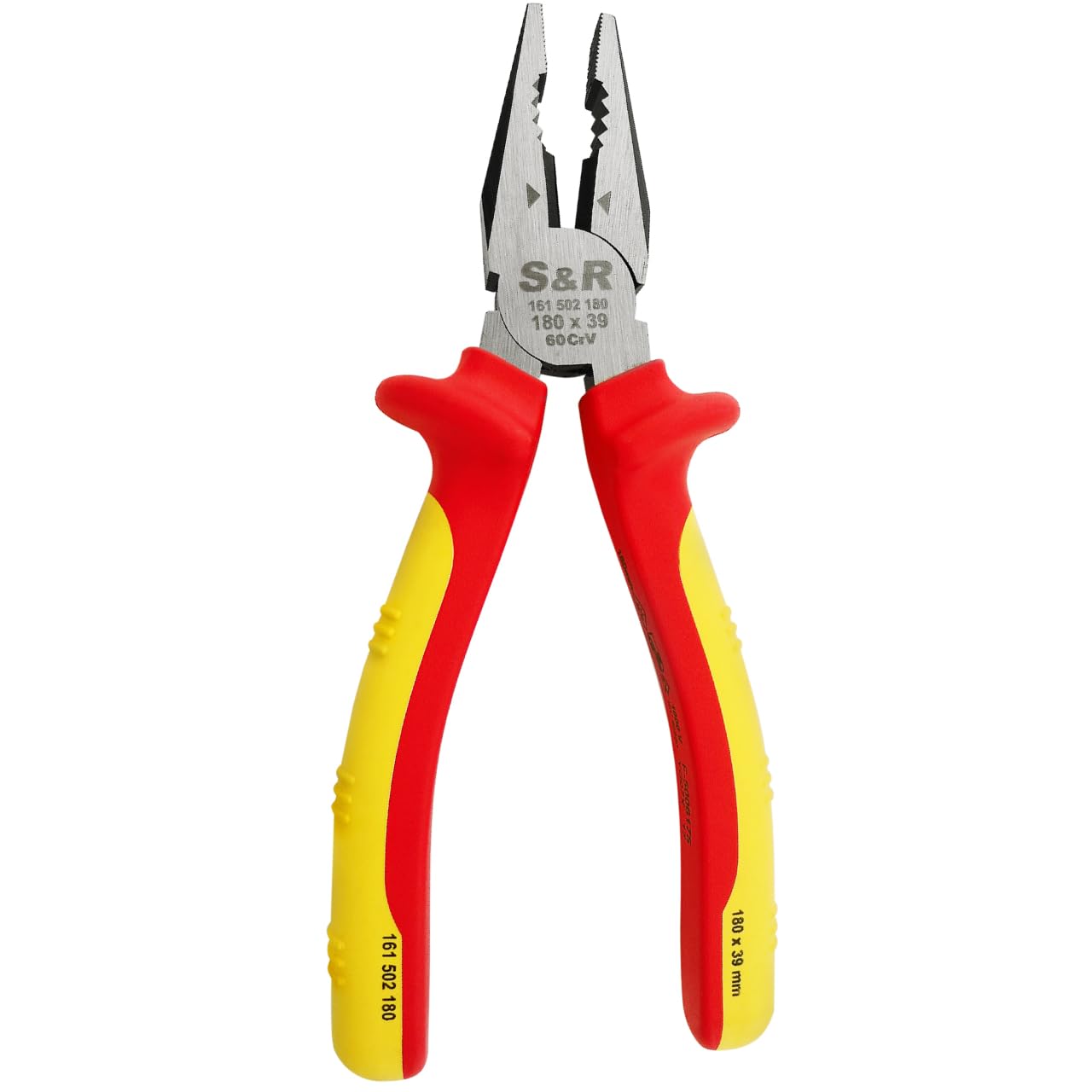 S&R VDE - Universal Insulated 1000V Pliers, Combination Pliers 180mm - VDE Tested
