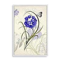 Framed Canvas Wall Art Simple Colorful Flowers Canvas Prints Home Artwork Decoration for Living Room,Bedroom - 16x24 inches