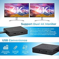 RVP+ Docking Station Dual Monitor, 6-in-1, 100W