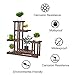 Wooden Plant Stand 6-Tier Flower Rack Multi Wood Shelves Bonsai Display Storage Shelves Indoor Outdoor Yard Garden Patio Balcony for Multiple Plants (6 Wood Shelves 10 Pots)thumb 3
