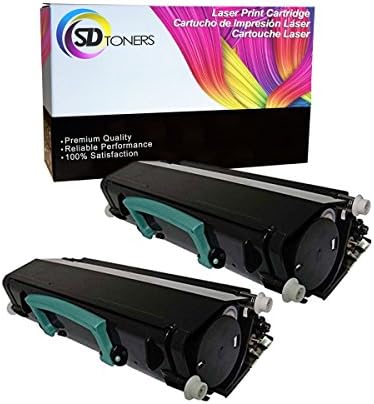SD Toners 2 Pack Compatible Dell 2330 2350 High Yield Black Toner Cartridge 330-2649 PK941 RR700 6,000 page