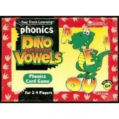 Fast Track Learning Phonics Card Game Dino Jamboree Vowels