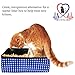 Pet Fit For Life - Vibrant Collapsible Travel Cat Litter Box - Portable, Foldable, Compact Design with Bonus Water Bowl - Ideal for Car & Camping - Reusable, Cats Safe - Blue, (16