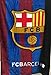FCB Fc Barcelona Plush Raschel Throw Blanket with Sherpa Lining 50x60 1