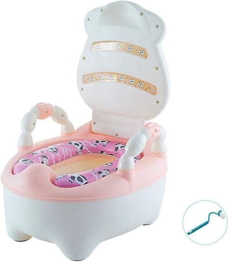 Amazon Co Jp Wzhijun トイレ カートゥーン 子 トイレ トレーニング シート クッション付き 背もたれ 赤ちゃん 便座 トイレ ブルーピンク Color Pink3 ホーム キッチン