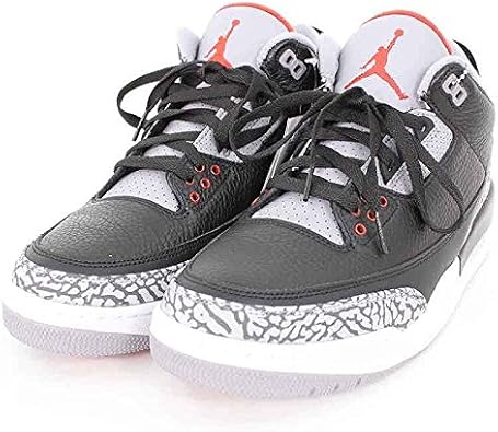 Amazon ナイキ Air Jordan 3 Retro Og 001 ハイカットスニーカー 28cm ブラック グレー 中古 Nike ナイキ スニーカー