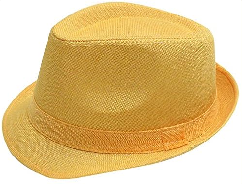 yellow fedora gangster hat