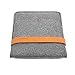 TOPHOME Felt Sleeve Case Bag Leather Lock Compatible for IPad Mini 5/4/3/2 (2013-2019)/ Fire HD 8, Protective Cover for 7.5-8.6