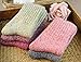 Women 5 Pairs Winter Wool Cashmere Thick Warm Soft Casual Socks, One Size, Pure