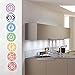 LoveQmall Vinyl Stickers Chakras (Set of 7 Pieces) -Health Meditation Yoga Meditation Aum Om Symbol Art Wall Decals Home Decoration
