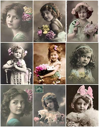 Victorian Children Photo Collage #101 Collage Sheet