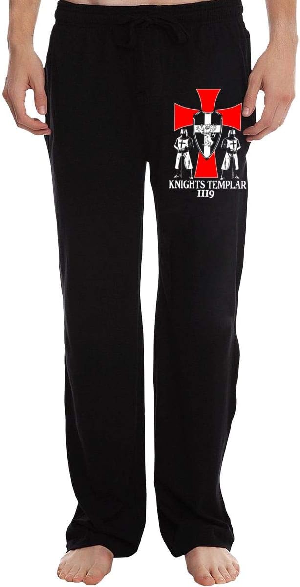 Knights Templar 1119 Crusader Deus Mens Fit Joggers Jersey Sweatpants for Gym Training